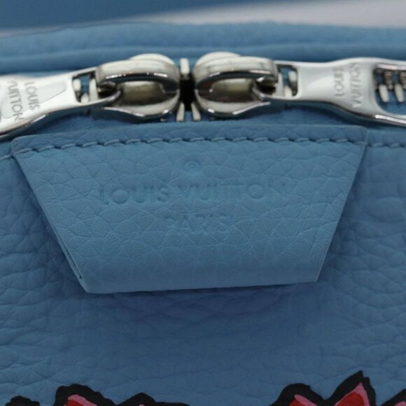 LOUIS VUITTON Taurillon Monogram Maxi Bum Bag bag Light Blue M21715 Auth 76433A - Picture 10 of 16
